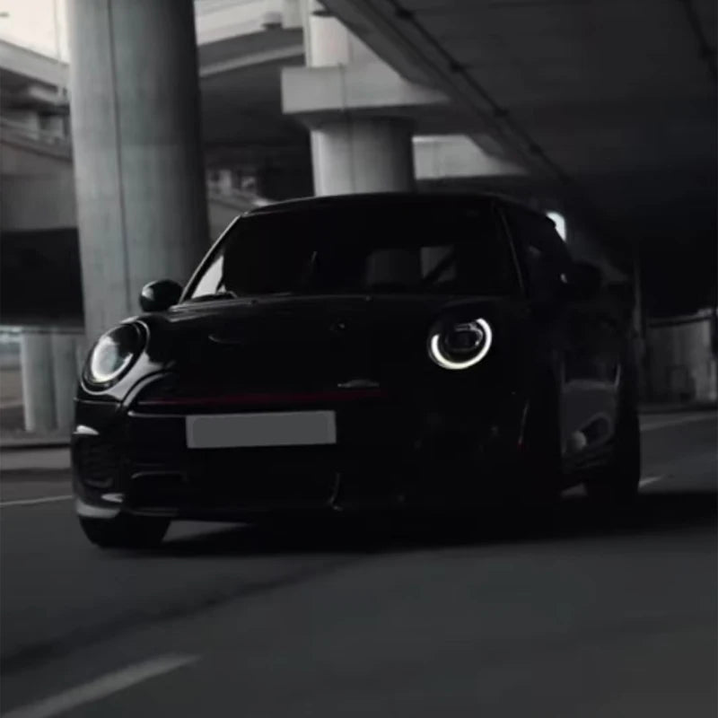 Real Carbon Fiber Car Headlight Eyebrows Cover Glossy Black Front Angry Eyelids for MINI F54 CLUBMAN F55 F57 CABRIO F56 COOPER
