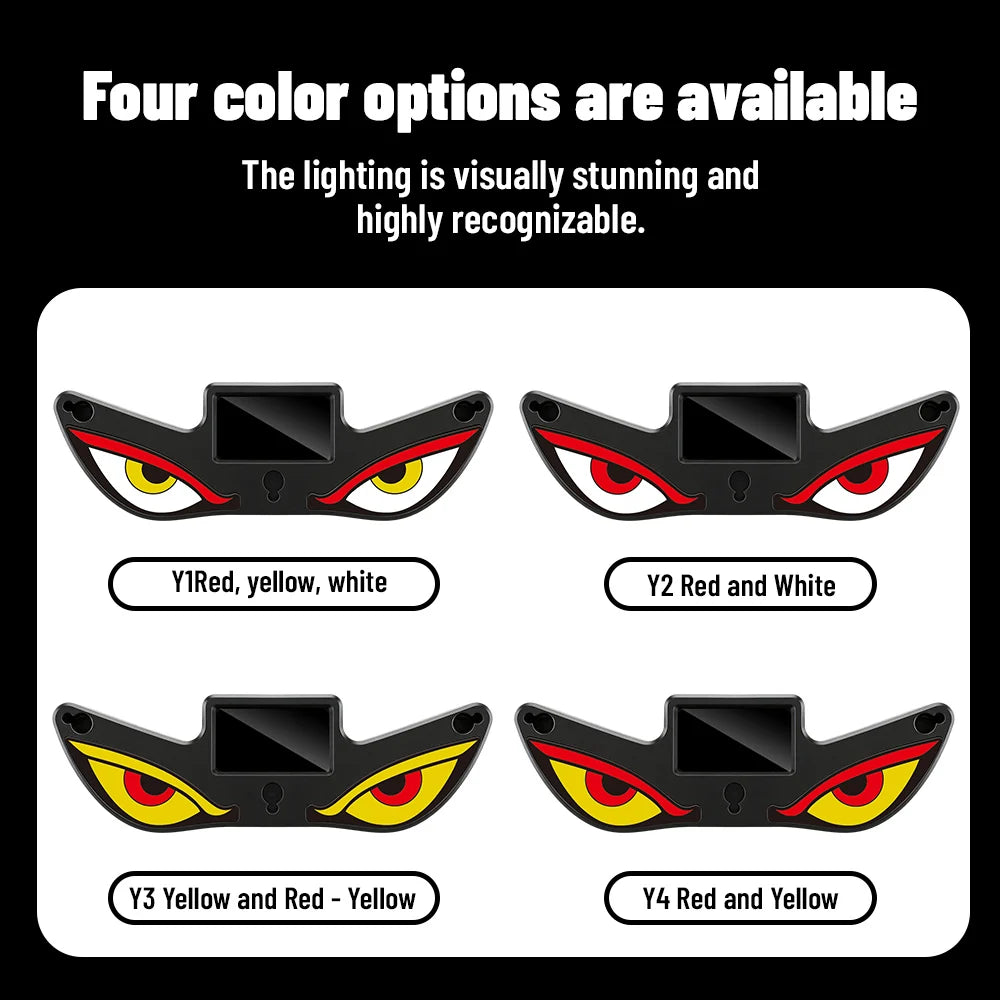 Monster Eye Antenna Flash Light Solar Car Decoration Demon Light Universal Roof Anti-Rear-End Demon Eye Modification