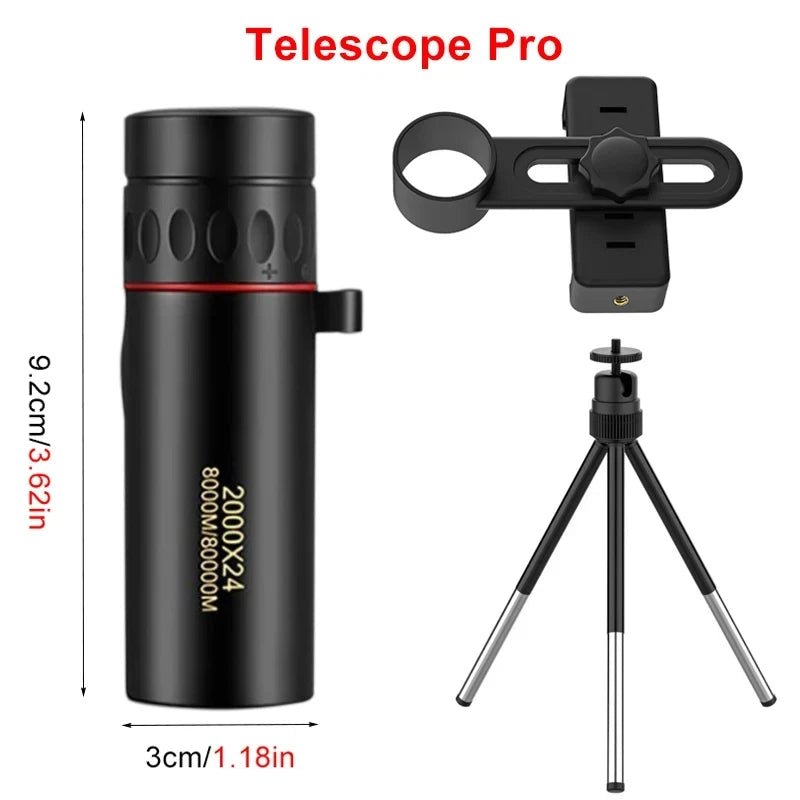 2000x24 HD Monocular Telescope