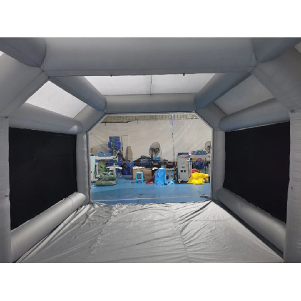 Heavy Duty Inflatable Paint Tent 13x8x7ft with Ventilation System for Workshop Garage and Temporary Paint Enclosure