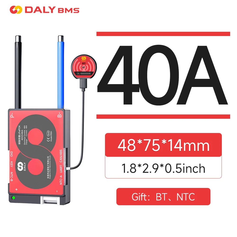 DALY Smart BMS Lifepo4 4S 7S 8S 16S 20S 24S Li-ion 3S 7S 16S 12V 24V 36V 48V 60V 72V 100A 250A CANBUS BMS For lithium batteri
