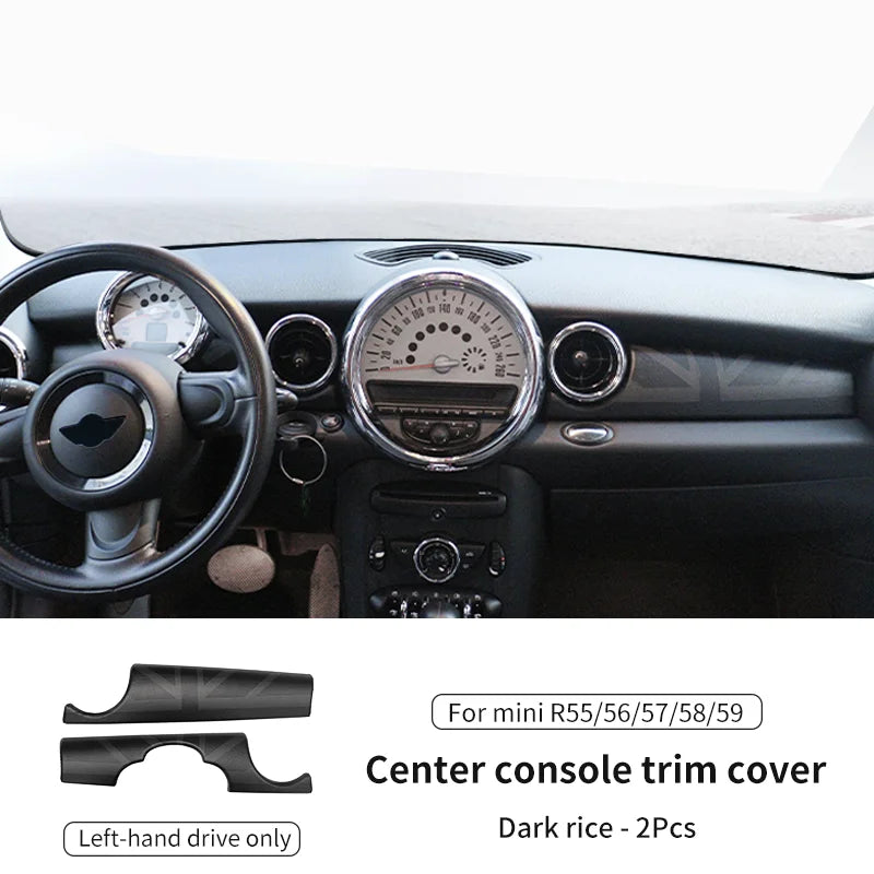 Car Dashboard Decal Leather Sticker For Mini Cooper R56 R55 R54 R57 R58 R59 Car Accessories Styling Only Left handdrive