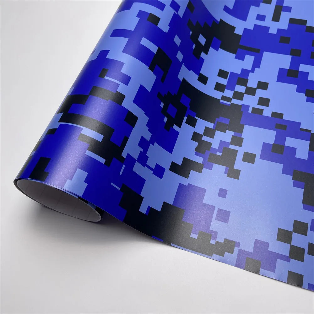 Stealth Camouflage Vinyl Wrap Film Pixel Camo Pattern Motorcycle Wrapping Sheet DIY Sticker for Car Computer Bicycle Console