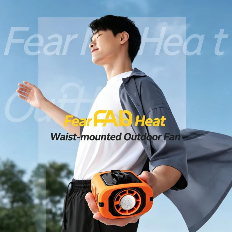 2026 Nouveau Ventilateur de Ceinture de Refroidissement Semi-conducteur Portable USB Rechargeable Mini Climatiseur Refroidisseur Personnel pour le Travail en Extérieur