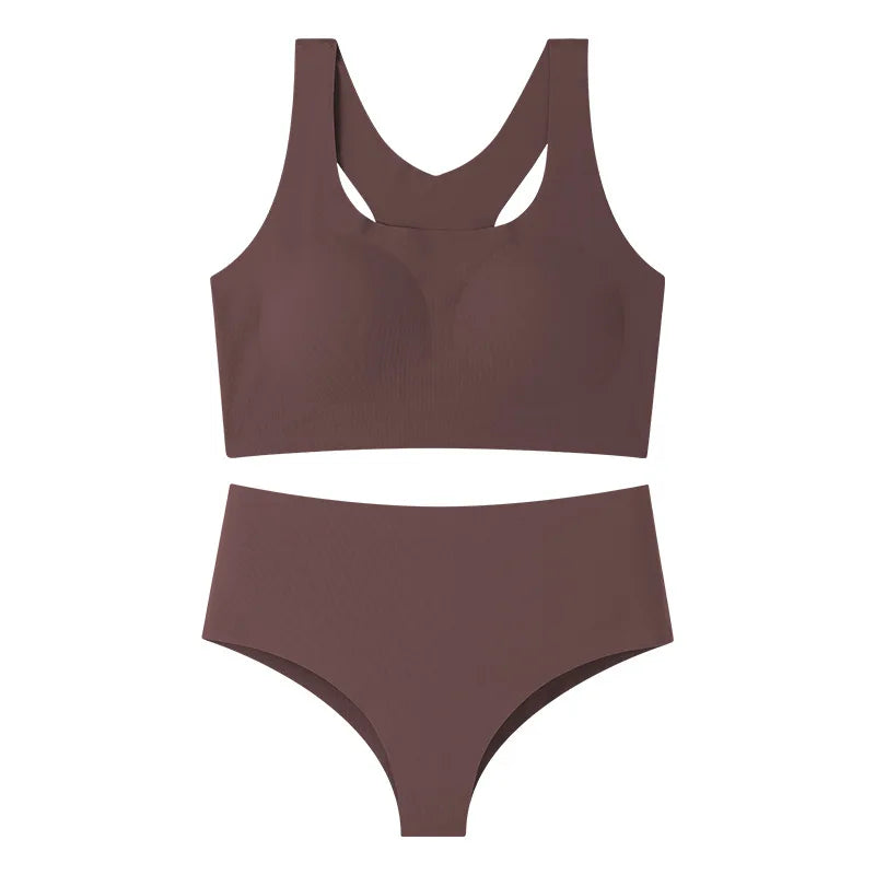 Women's Seamless Bra and Panty Set Racerback Smooth Everyday Lingerie 2026