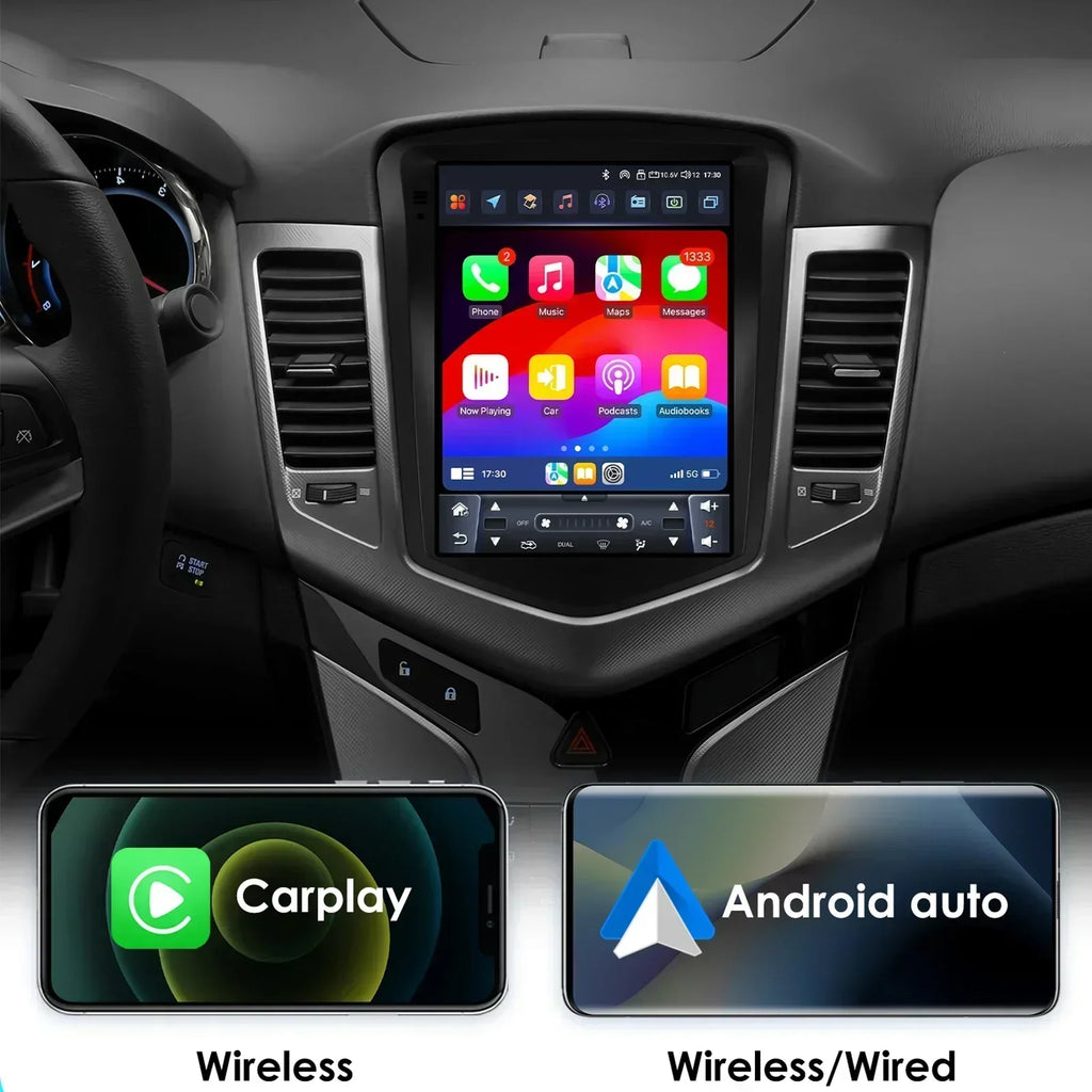 Autoradio multimédia pour voiture Hizpo 8 cœurs DSP pour Chevrolet Cruze J300 2008-2012 GPS Systèmes intelligents Carplay 4G RDS IA