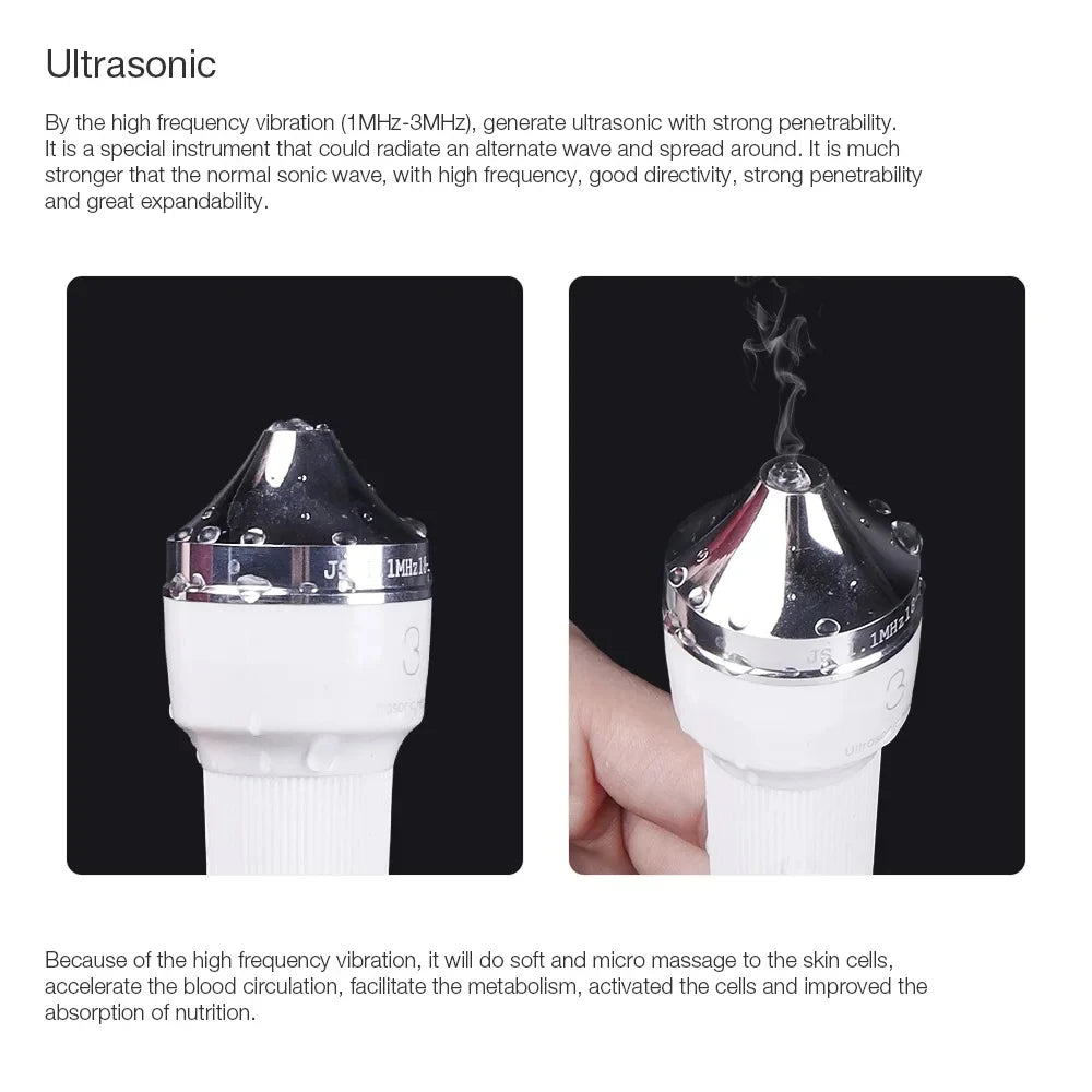 Ultrasonic 1MHz Facial & Body Skin Care Massager Anti Aging Lifting Tightening Wrinkle Reduction Mini Home Beauty Device WD-628