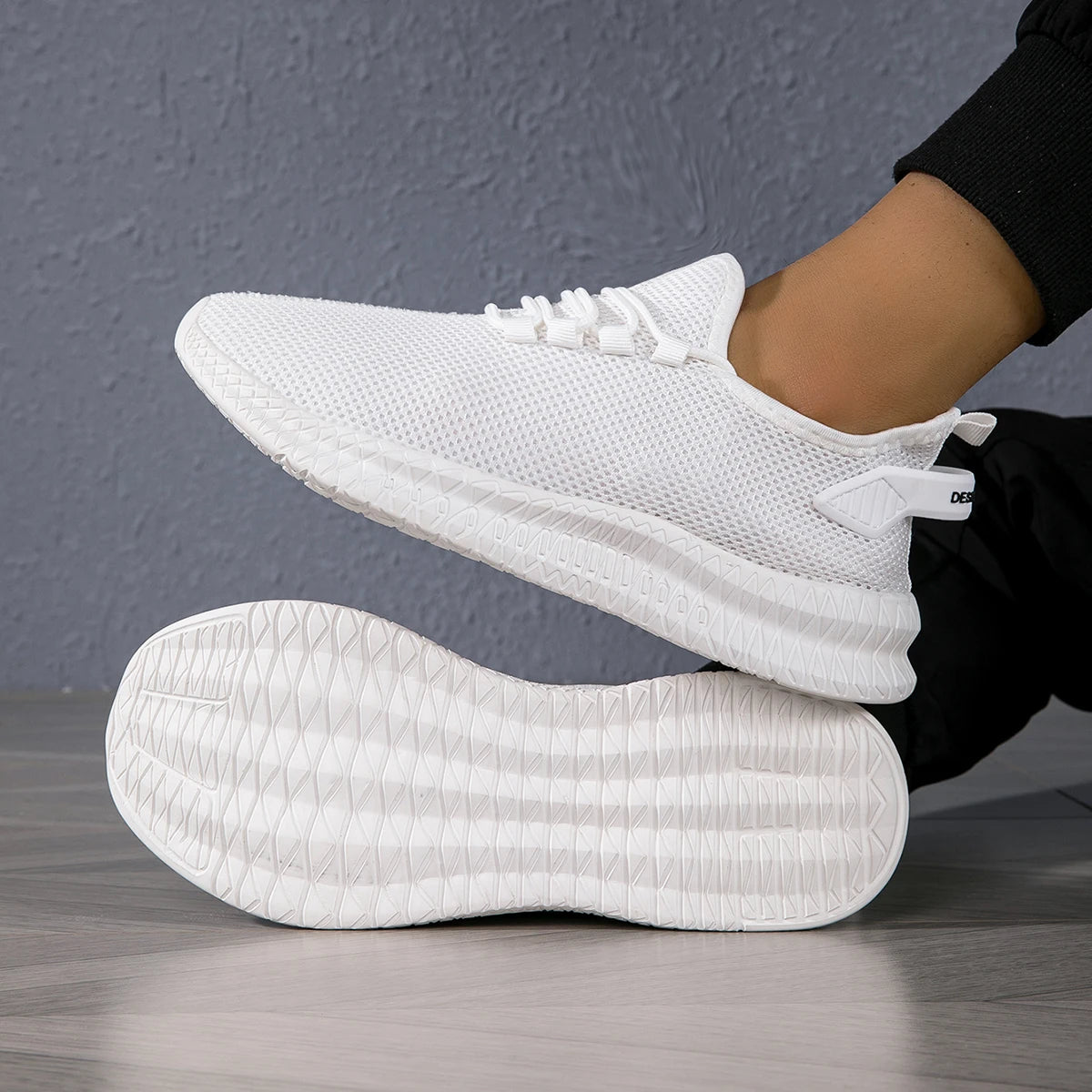 YRZL Mens Running Breathable Lightweight Sneakers Men Casual Sports Shoes Anti Slip Walking Shoes Comfortable Gym Training Shoes