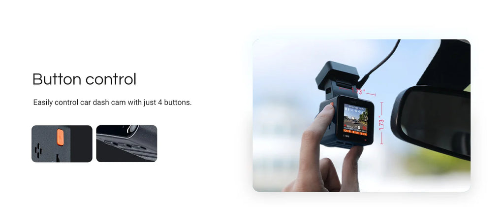Vantrue E1 Pro 4K Mini DashCam Front STARVIS 2 Plate Pix™ HDR Night Vision Dash Camera for Car 5G WiFi&GPS Support 1TB Max