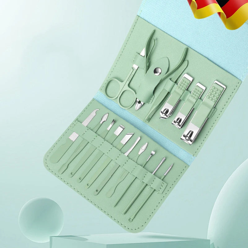 Professional Nail Clipper and Cuticle Nippers Set Portable Home Travel High-grade Manicure Pedicure Sets Beauty Tools Accessorie