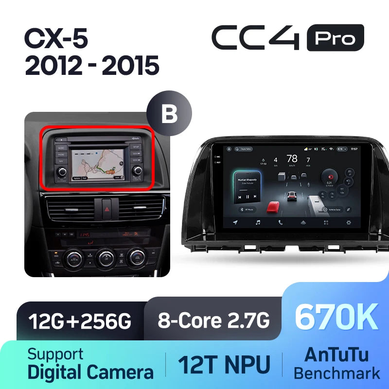 TEYES CC4 PRO Pour Mazda CX5 CX-5 CX 5 2012-2015 CarPlay Android Auto 2DIN Autoradio Multimédia Stéréo