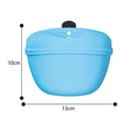 Silicone Dog Treat Pouch Magnetic Closure Pet Training Food Bag Portable Waist Clip Outdoor Puppy Snack Feeding Pocket