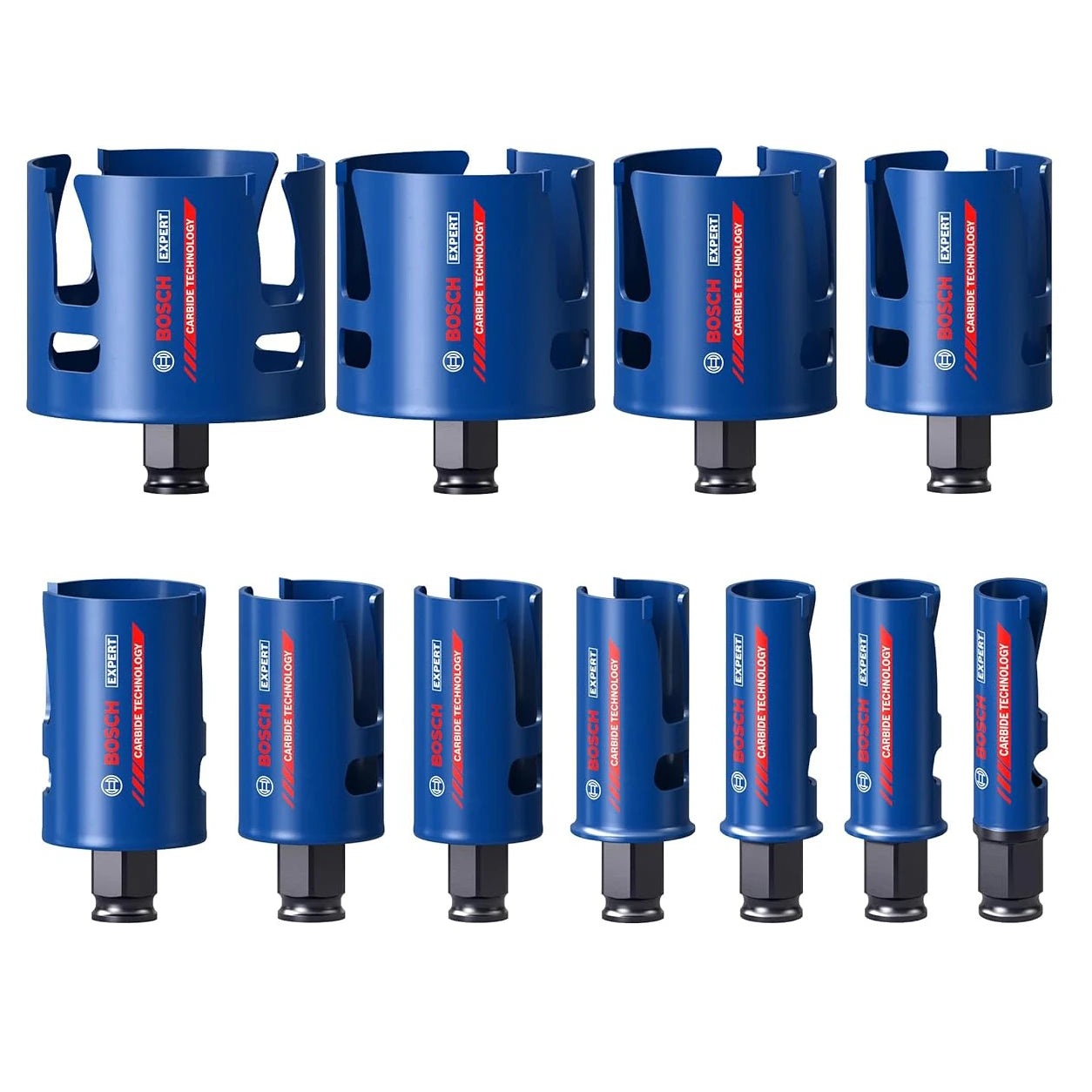 Bosch 1x Scie cloche Expert Professional pour matériaux durs, kit de démarrage pour bois et métal, diamètre 20mm-70mm