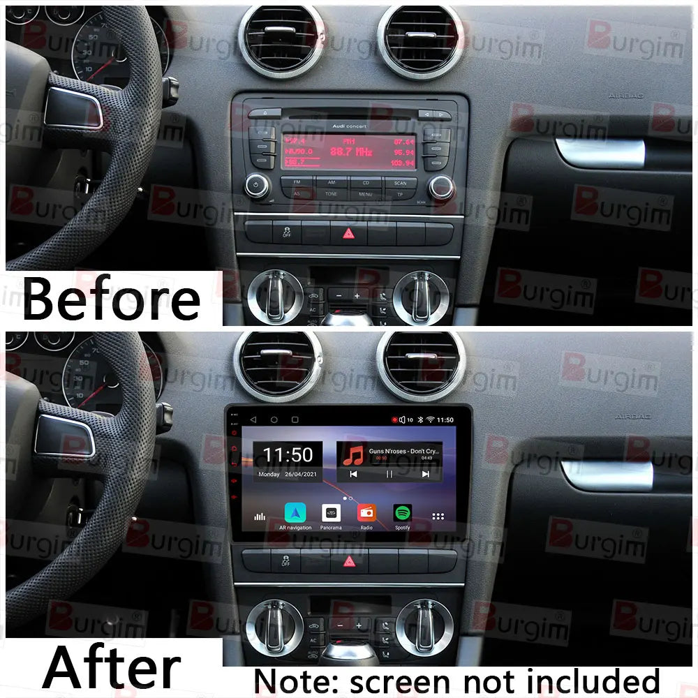Faisceau de câbles de radio Android 16 broches pour Audi TT A3 S3 RS3 A4 S4 RS4 A6 S6 RS6 Allroad SEAT Exeo Câble d'alimentation stéréo Boîtier Canbus