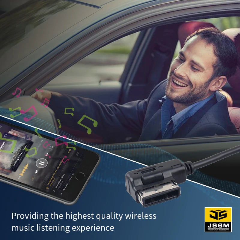 JSBM Bluetooth For Car Wireless bluetooth Module AMI Music Aux Adapter  for Audi VW MMI 3G MDI VW Golf Jetta Passat models 2011