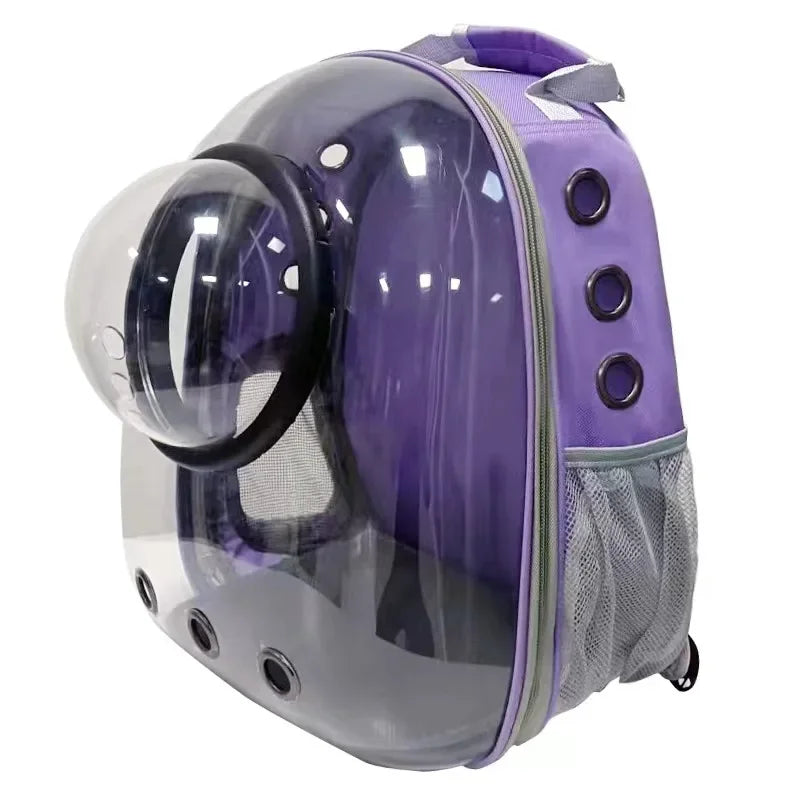 Large Capacity Oxford Pet Carrier Backpack for Medium-Sized Dogs Luxury Classic Design Zipper Closure Breathable Solid Pattern