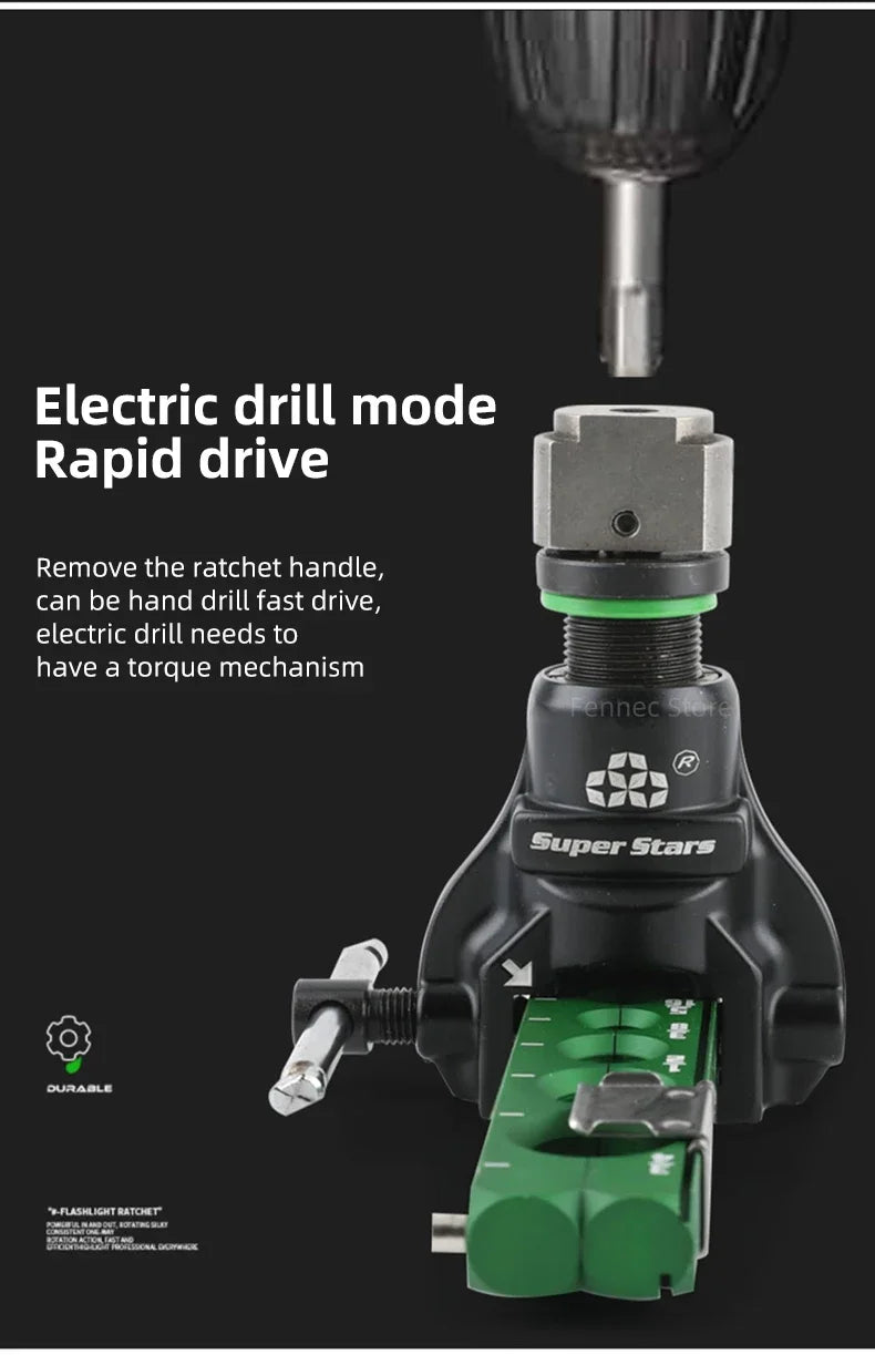 ST-R806A  ST-806A Air-conditioning Copper Pipe Maintenance Eccentric Tube Tool Ratchet Flashlight Dual-purpose Expander