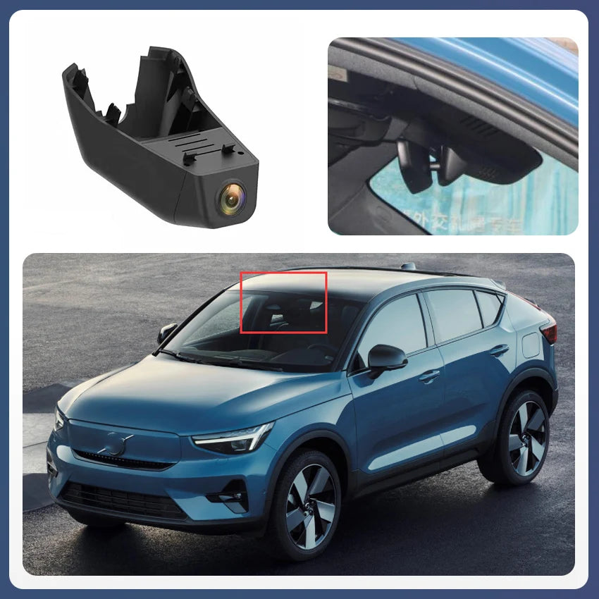 4K Dash Cam For VOLVO XC90 XC60 XC40 S90 V90 S60 V60 S80 XC70 C40 EC40, Plug and Play Dashcam Camera Wifi Car DVR For Polestar 2