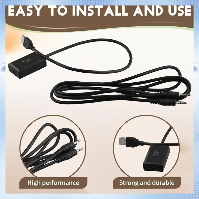 Y90A-7 Inch Car Screen Audio Input AUX To USB Audio Output AUX Activator For Mercedes Benz NTG 5.0 System