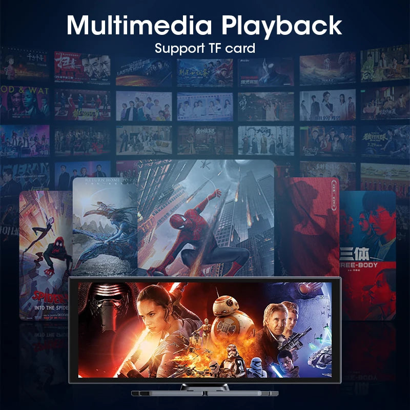 Jansite Lecteur multimédia vidéo universel pour voiture Bluetooth sans fil Carplay Android Auto écran stéréo radio pour YouTube Netflix