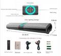 Wireless Bluetooth Sound Bar Speaker Super Power Wired Surround Stereo RGB Colorful Light  HIFI Home Theater TV Projector PC