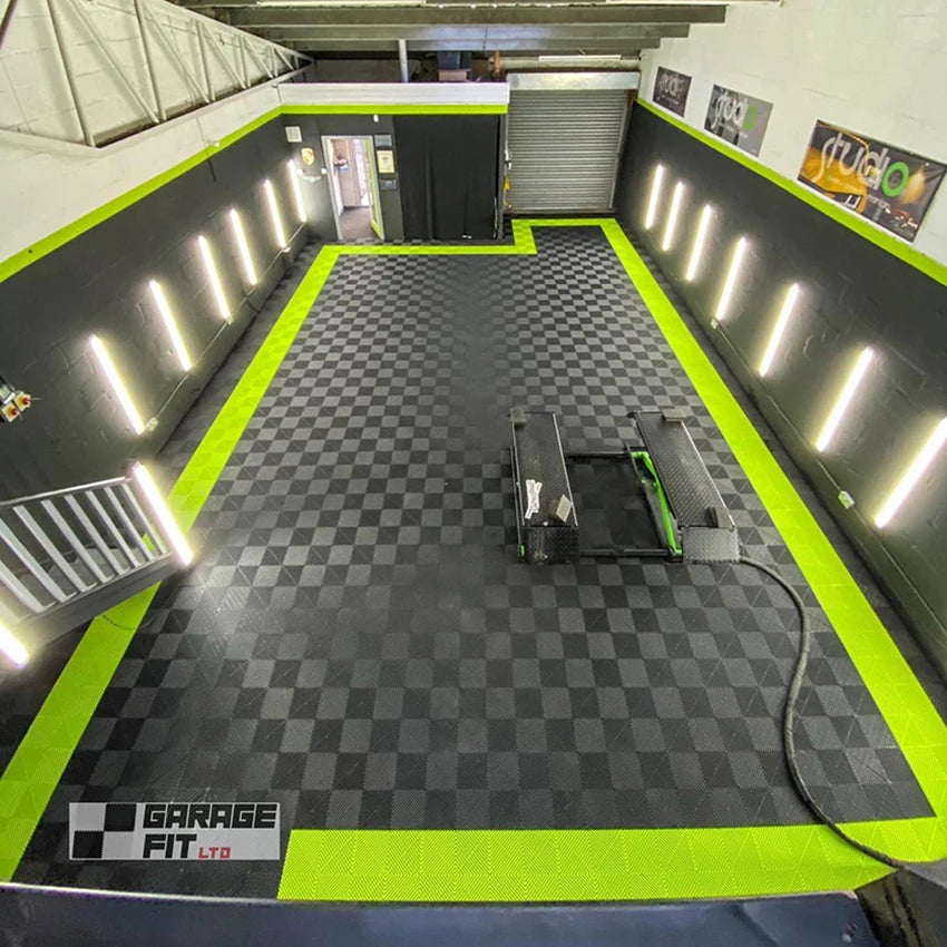 PP Interlocking Garage Floor Tiles for Villas Graphic Design Solution for Vinyl Flooring Projects