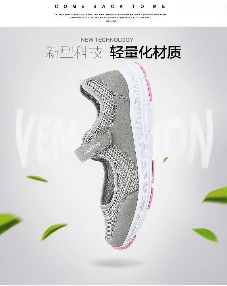 Women's Breathable Walking Shoes Ladies Fashion Mary Jane Sneakers Adjustable Working Nurse Shoes Lightweight Flats Roll