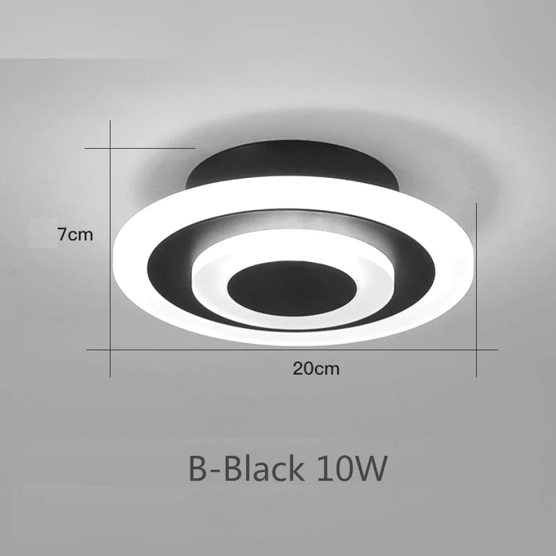 Modern LED Ceiling Light For Corridor Lamps Bathroom Living Room Balcony Round Square Lighting Home Decorative Fixtures Dropship