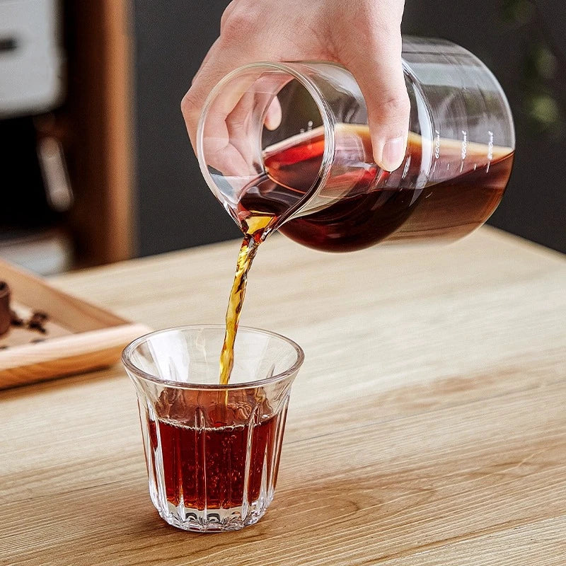 Cold Brew Coffee Maker Pot Set Glass Drip Filter Ice Drop Coffee Maker Specialized Barista Accessories with 100pcs Filter Paper