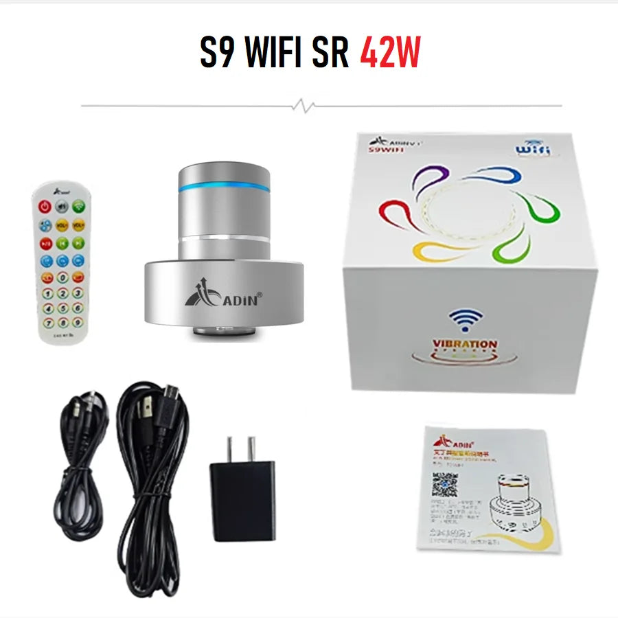 Wifi Vibro Bluetooth Speaker Wireless 42w Portable Subwoofer Speaker Bluetooth Neighbor Column Adin Metal Vibration Speakers
