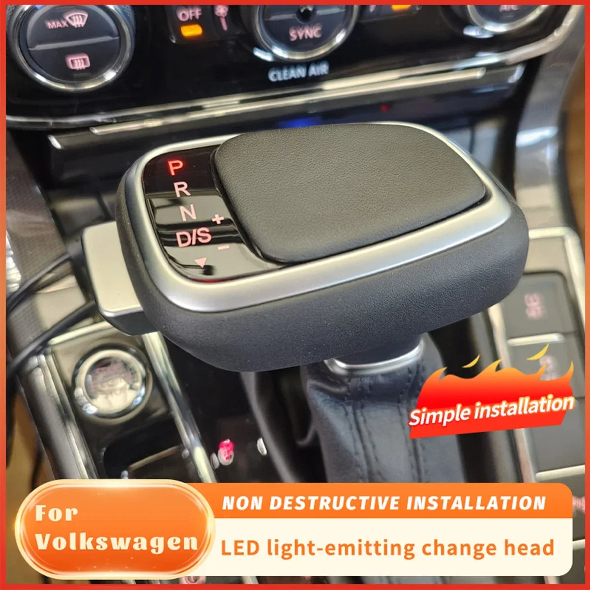 Led Gear Shift knob Dsg For Volkswagen Vw Golf 7 jetta Mk6 MK7 Passat CC B8 touran Tiguan Automatic Transmission Gearbox Handle