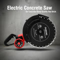 Electric Concrete Saw 4000w Water-Cooled Cutting Machine Low-Dust Slotting Machine Adjustable Depth for Stone Granite Red Brick