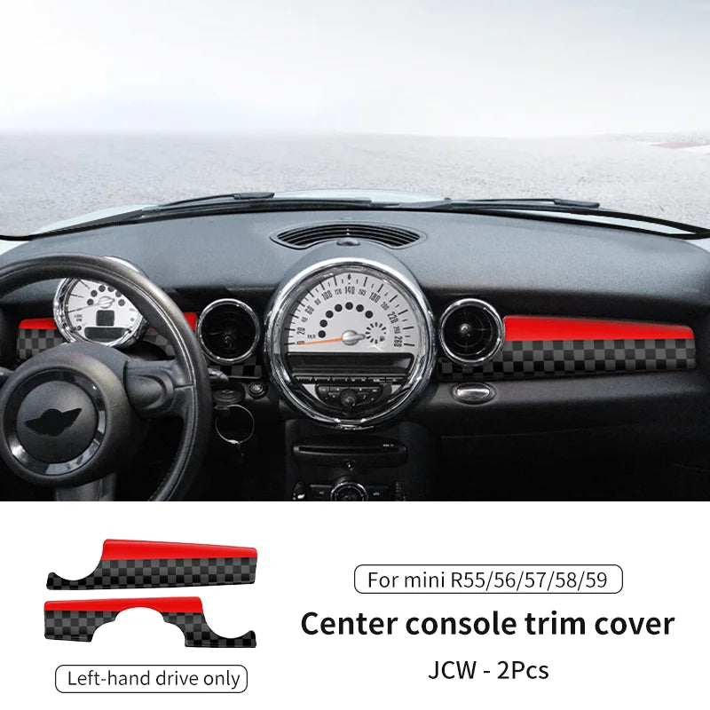 Car Dashboard Decal Leather Sticker For Mini Cooper R56 R55 R54 R57 R58 R59 Car Accessories Styling Only Left handdrive