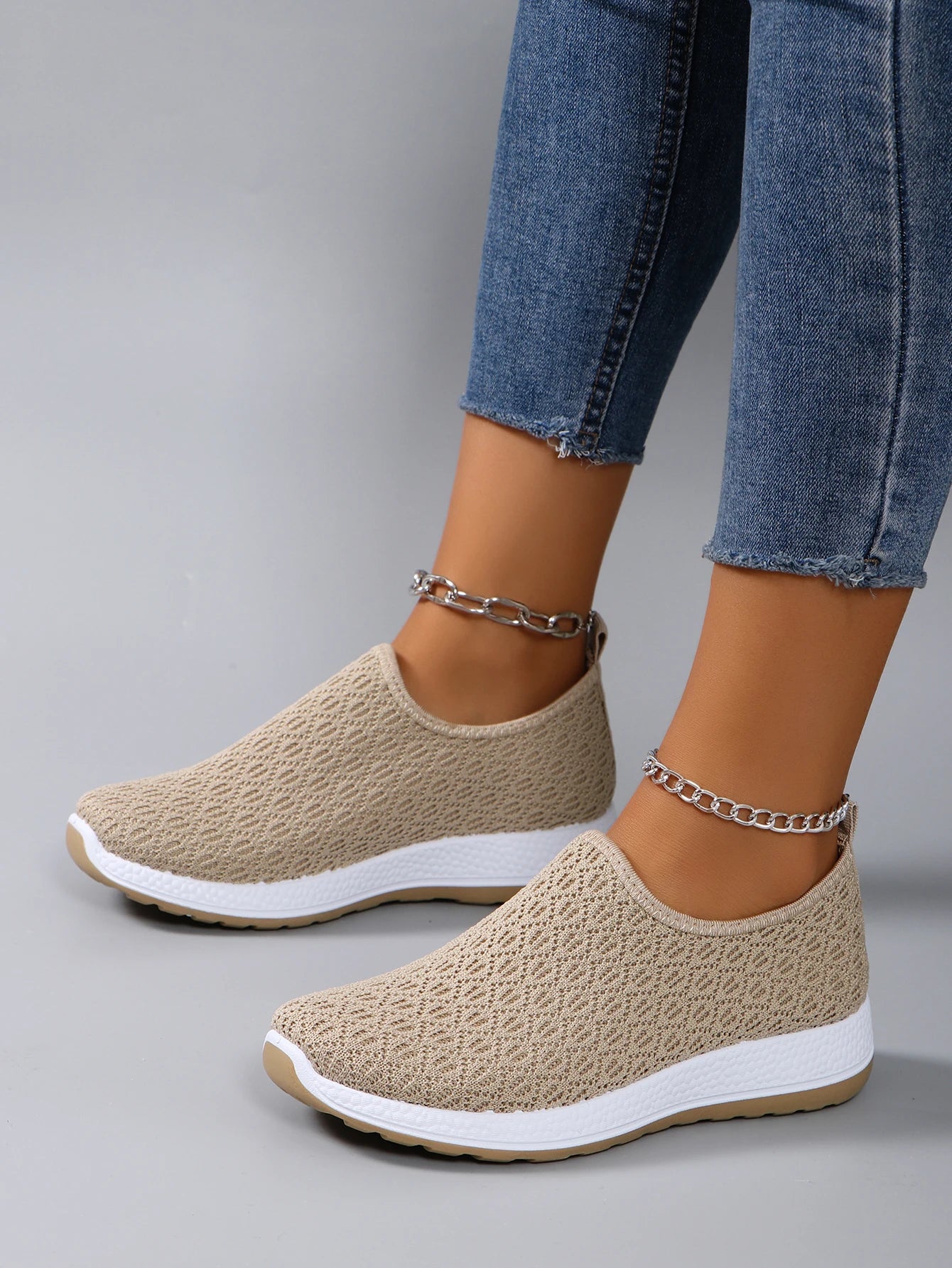 Women's summer breathable mesh flat shoes，women's shoes，casual sneakers shoes, clearance free shipping