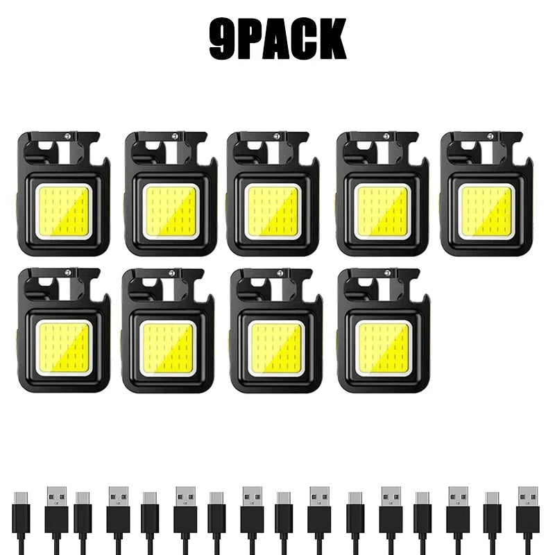 Mini USB Rechargeable Keychain Light