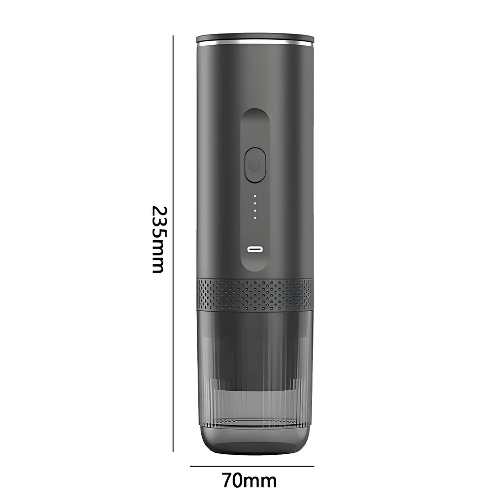 Wireless Electric Capsule Coffee Maker 2-in-1 Coffee Machine for Car & Home Camping Portable Coffee Maker for Capsules and Ground Coffee