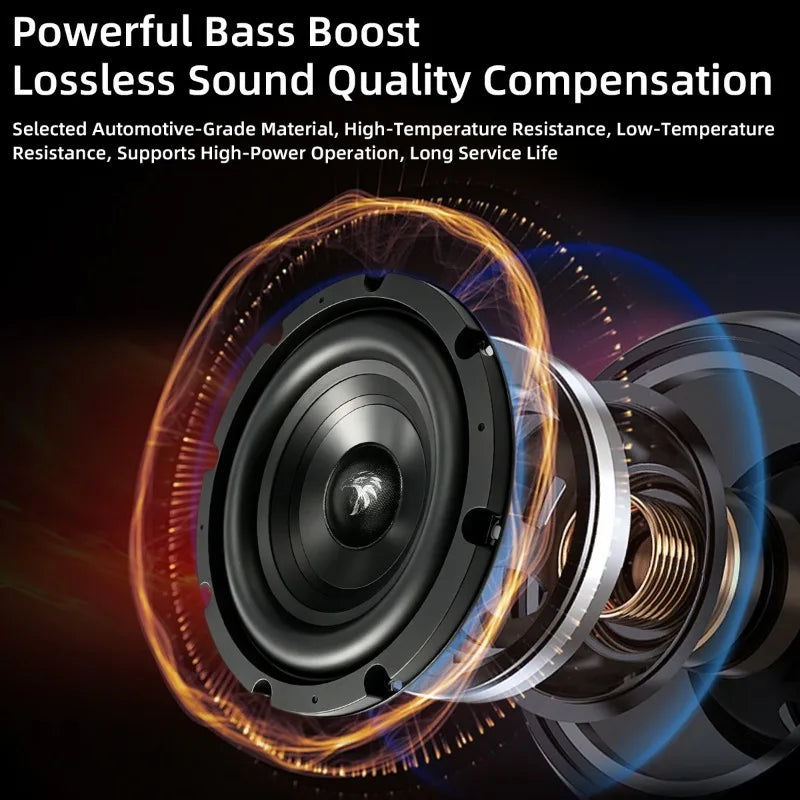 1pcs 8 Inch Car Speakers 1200W High Fidelity Car Door High Definition Mid Bass Stereo Surround Subwoofer Universal Car Audio