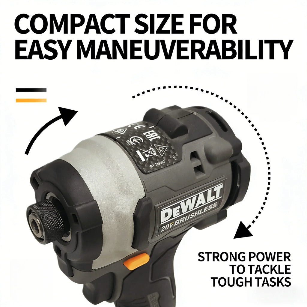 DeWalt DCF85M Brushless Lithium Impact Driver: Multi-Functional Electric Screwdriver & Variable Speed Woodworking Drill