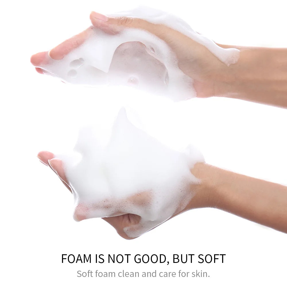 Rice Raw Pulp Facial Cleanser Face Washing Foam Skincare Moisturizing Brightening Rejuvenation Face Cleanser Beauty Skin Care