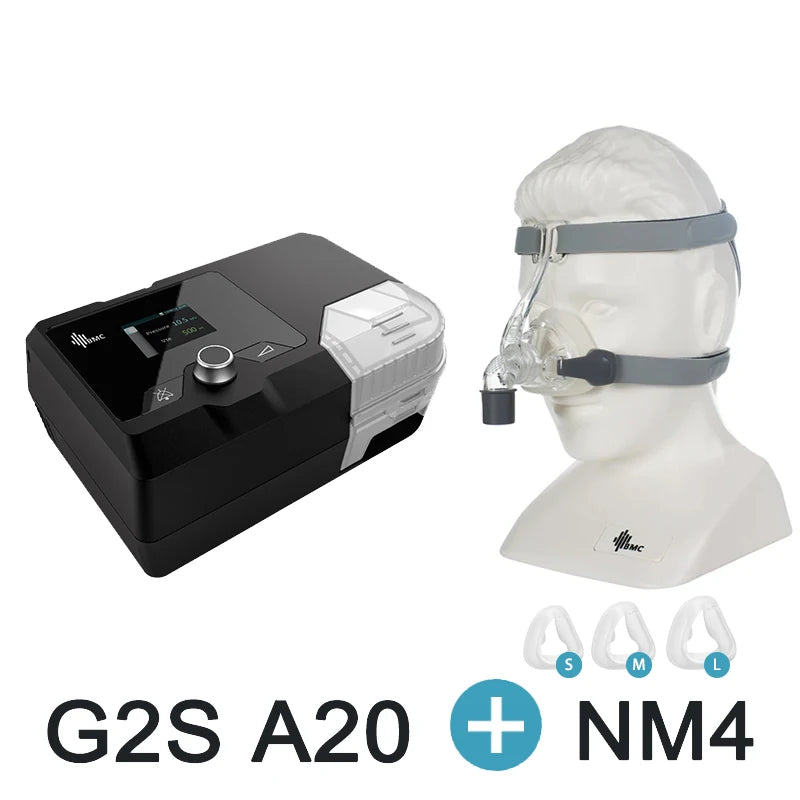 BMC G2S A20 Auto CPAP Machine with Built-in Humidifier Professional Sleep Apnea Device for Severe Snoring & Respiratory Therapy