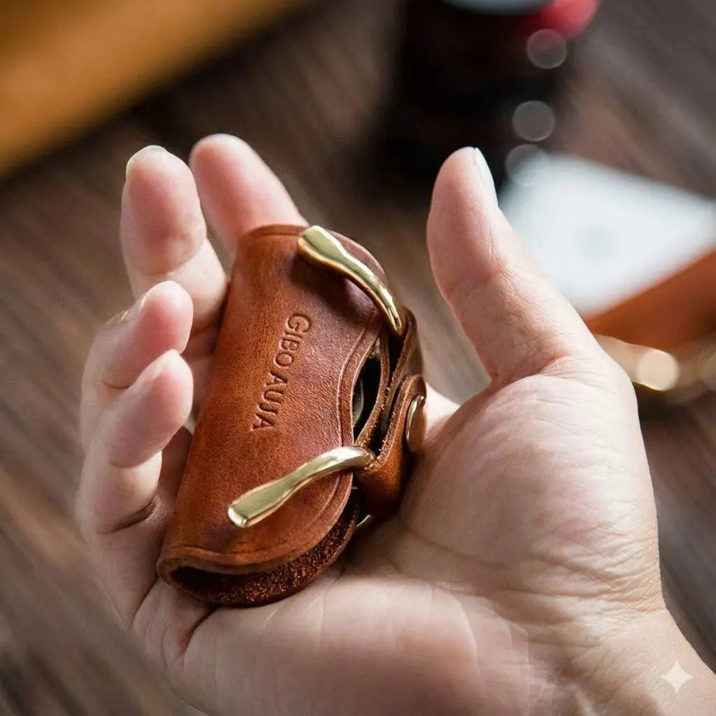 Brand New 100% Genuine Leather Smart Key Organizer Holder Key Chain Key Wallet Creative Travel Man Woman Gift