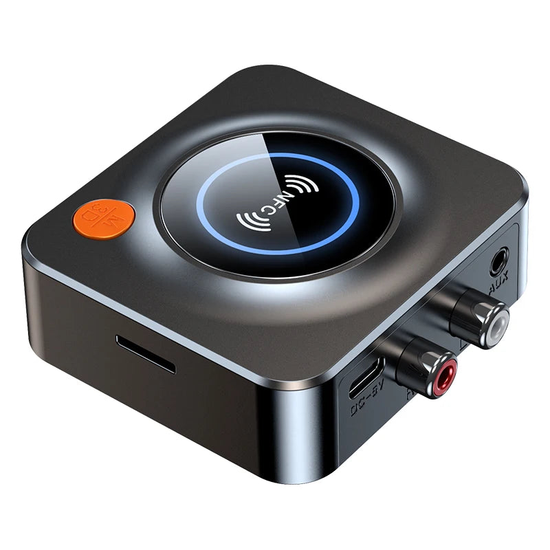 Nouvel adaptateur audio sans fil Bluetooth 5.1 NFC pour voiture, récepteur stéréo NFC AUX Jack 3,5 mm RCA optique, kit voiture sans fil pour TV