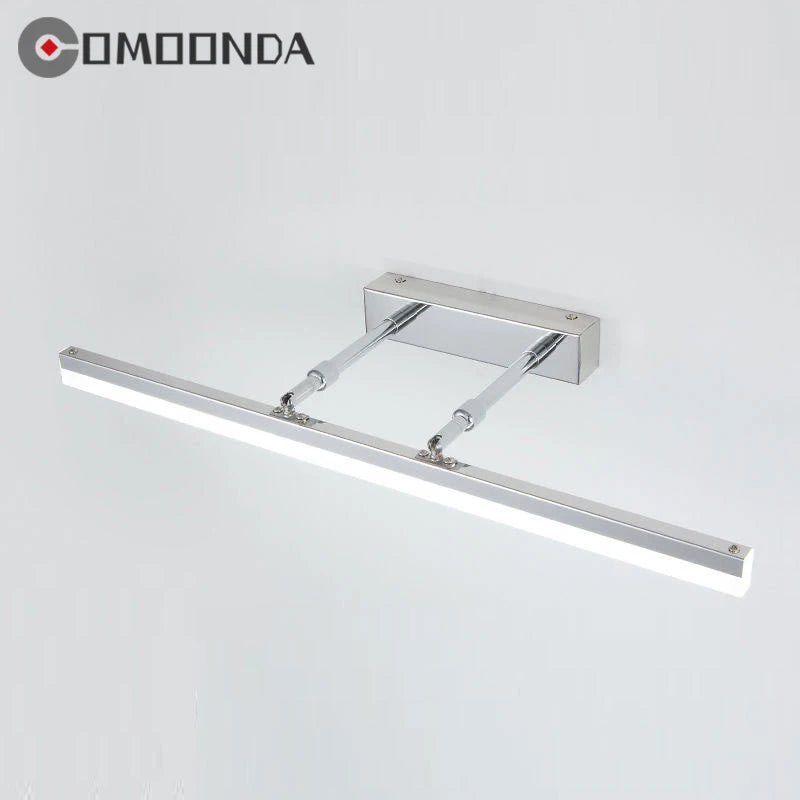 Indoor Bathroom Mirror Wall Lamp Metal Material Electroplate Body Retractable Sconce Light LED Dressing Table Mirror Wall Lustre
