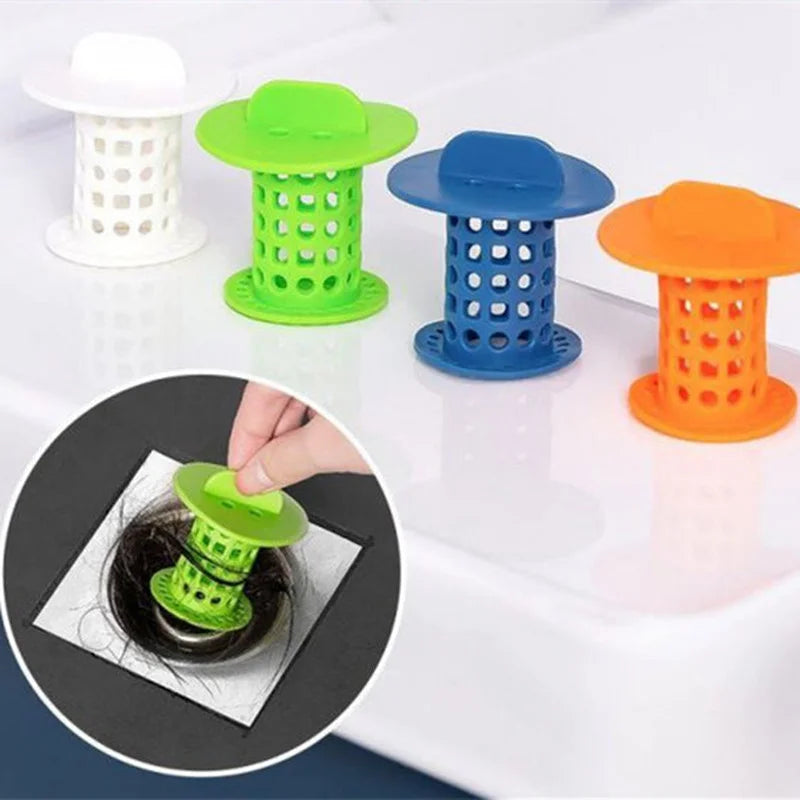 1pc Bouchon de vidange de baignoire anti-colmatage, Drague d'égout de cuisine, Bouchon de cheveux, Filtre de tuyau de vidange, Protection anti-blocage, Accessoires de salle de bain à domicile