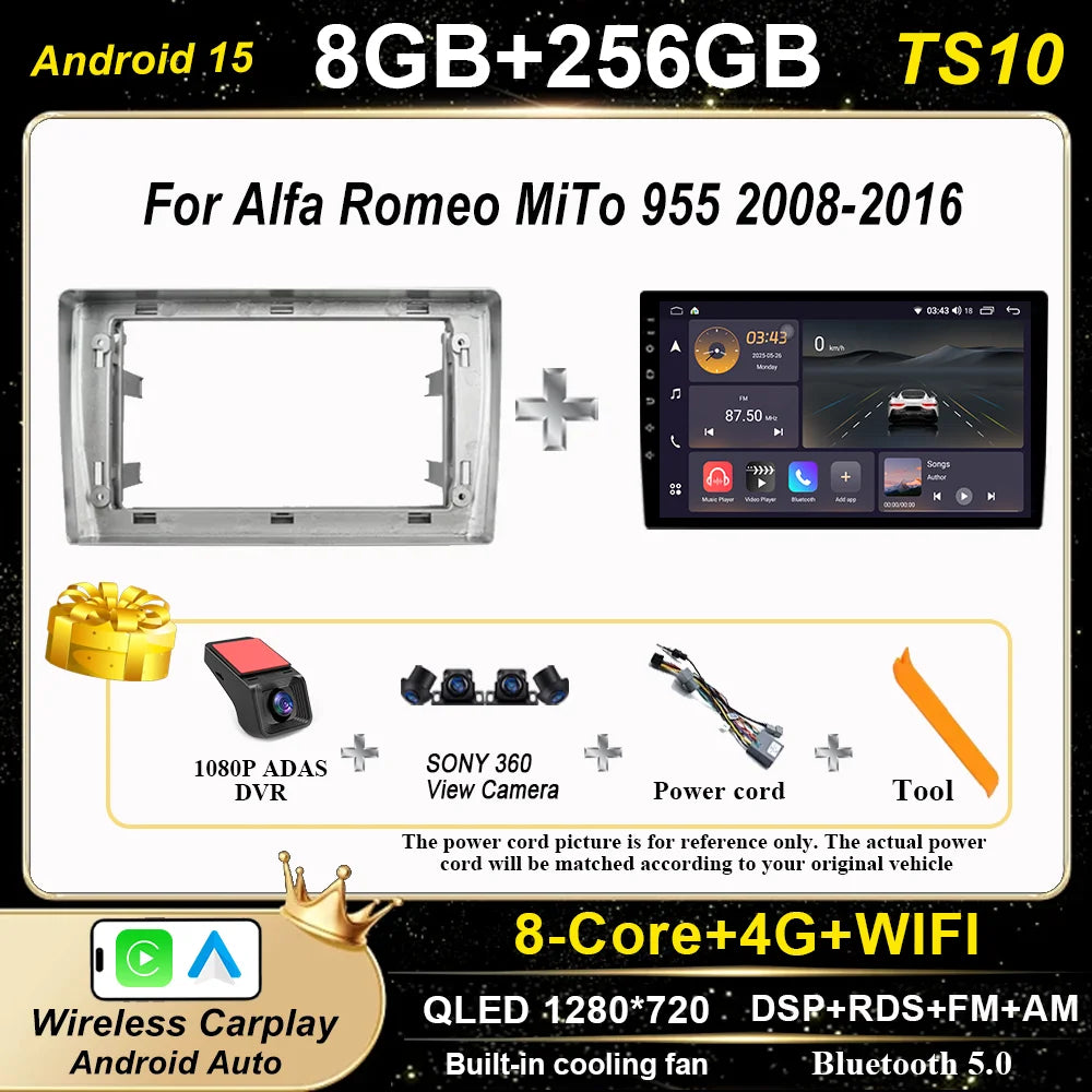 Android 15" Car Radio for Alfa Romeo