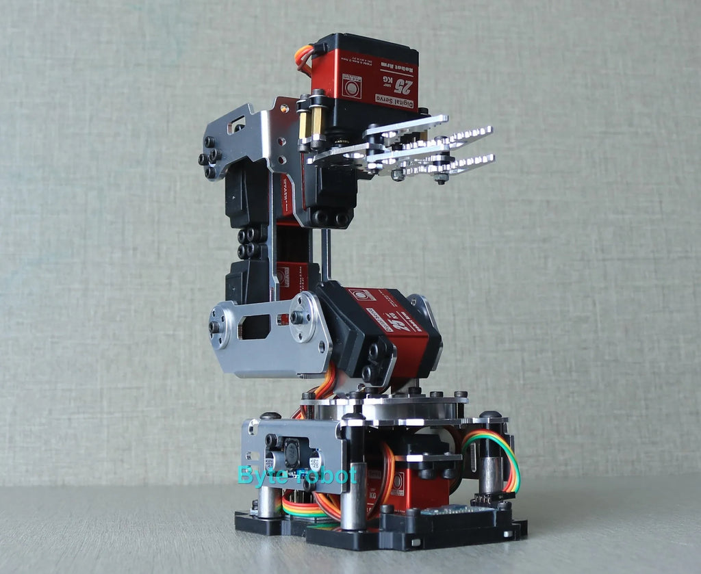 APP Control 6 Dof Metal Mechanical Arm Aluminum Alloy Bracket High Quality Robot Arm for Arduino Robot DIY Kit Programmable Arm