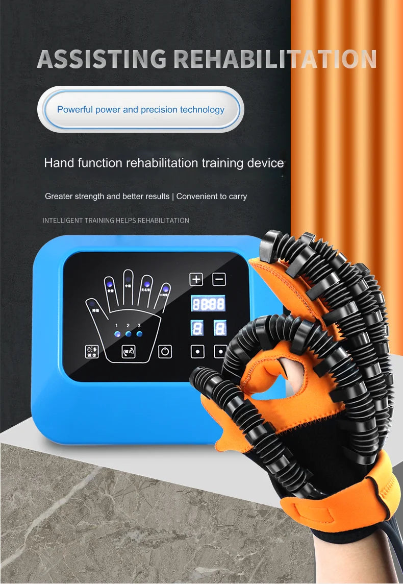 Portable Rehabilitation Robot Gloves Stroke Hemiplegia Cerebral Infarction Trainer Finger Exerciser Hand Function Repair