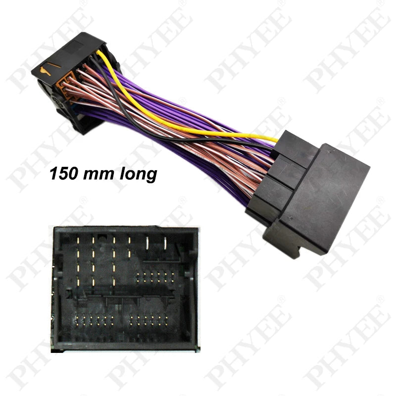 Rallonge de faisceau de connecteur Quadlock 52 broches, adaptateur Plug and Play, câble de câblage pour Volkswagen Golf Jetta Tiguan Passat Audi A3 A6