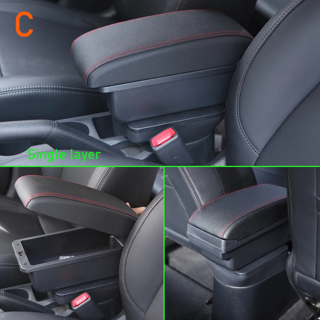 Accoudoir pour Suzuki Swift, boîte de rangement pour accoudoir de voiture Suzuki Swift, rehausseur d'accoudoir, détails intérieurs 2005-2025