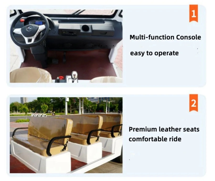 China-Made Luxury Exquisite 11-Seat Large Electric Tourist Sightseeing Bus Luxury Passenger Trackless Micro Electric Bus